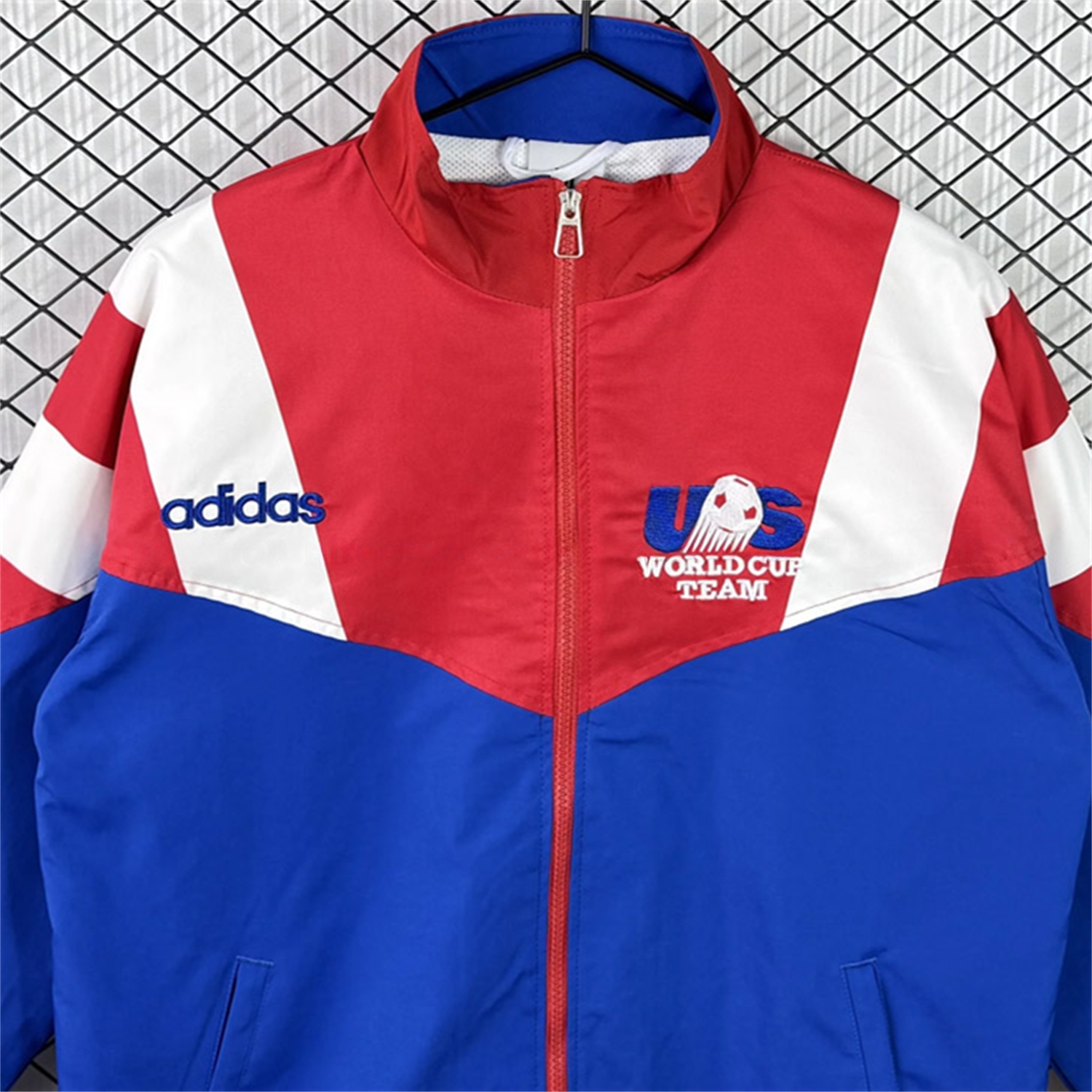 Retro United States USA 1994 Windbreaker - Blue With Red - UnitedFutballJersey