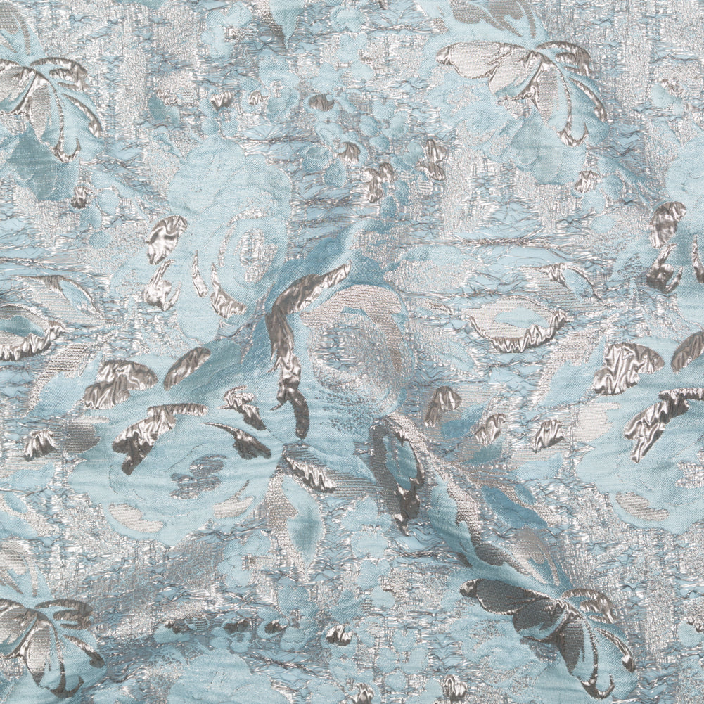 Metallic Zinc and Tourmaline Rosy Luxury Brocade - Joann Fabrics