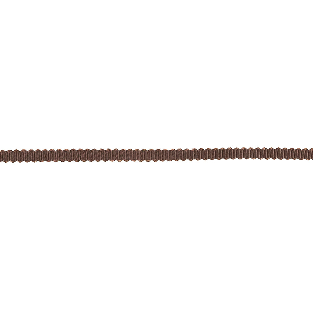 Deep Brown Petersham Grosgrain Ribbon - 0.125