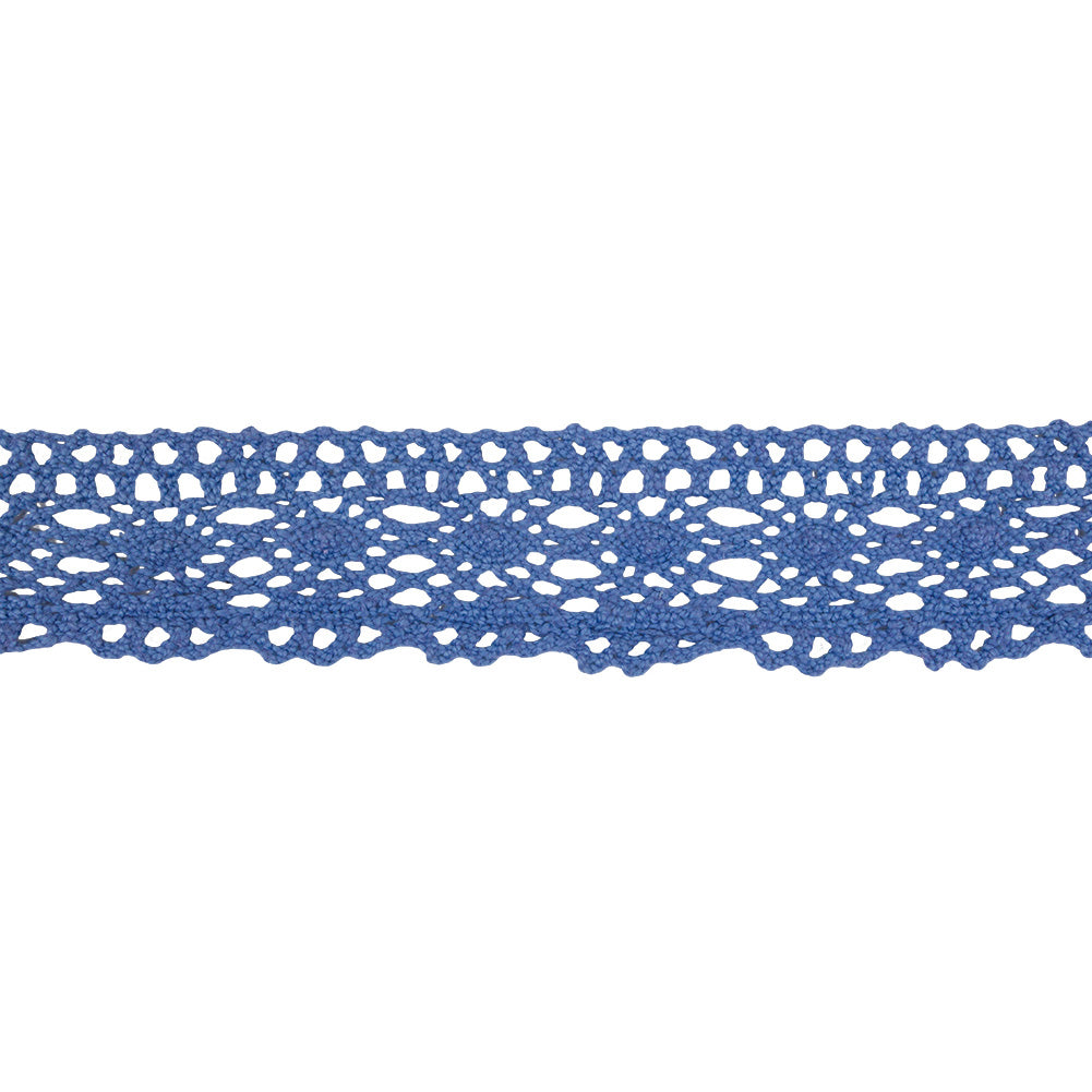 Sky Blue Classic Crochet Lace Trim - 2