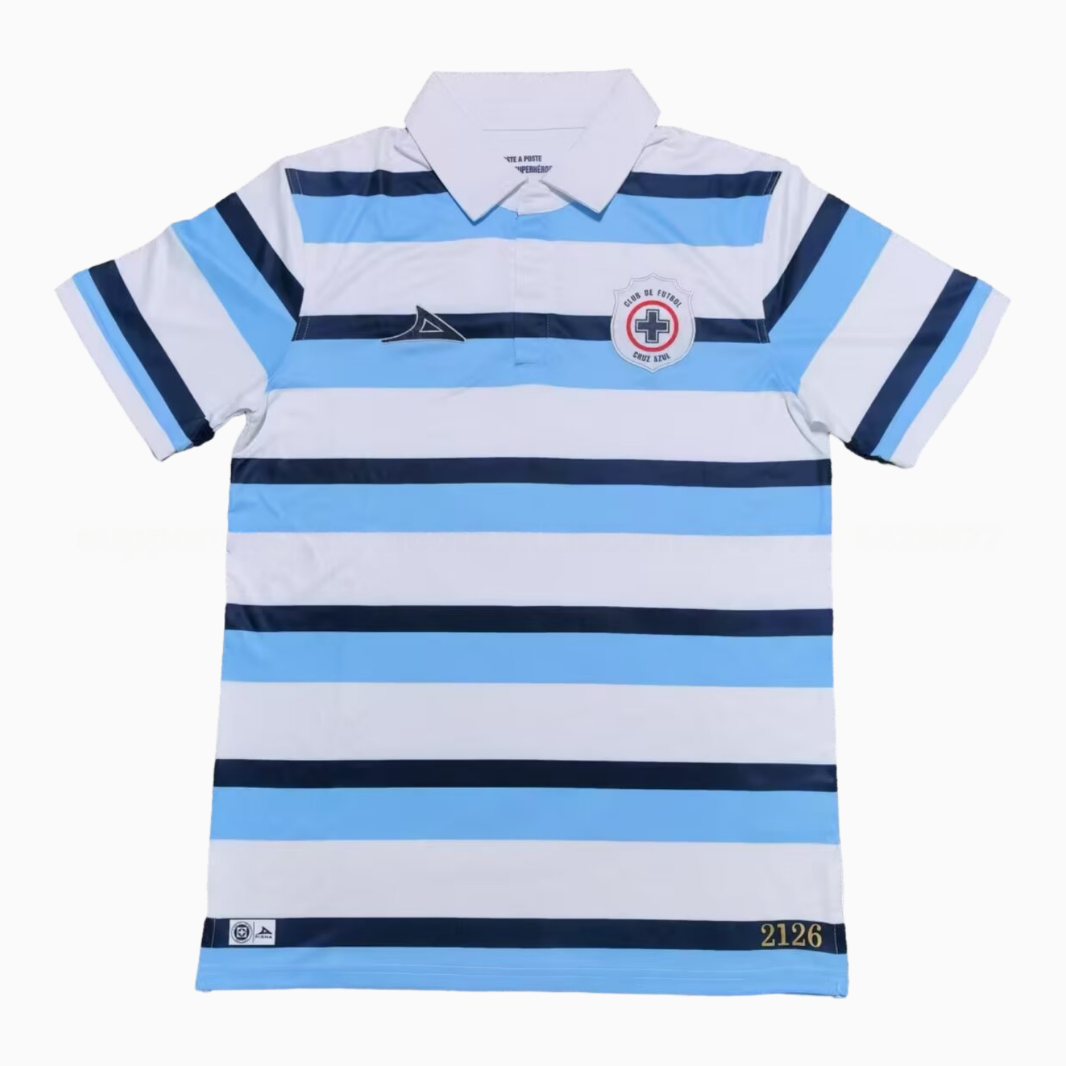Cruz Azul 25-26 Marín Blue White stripes Special Jersey - Fans Version - UnitedFutballJersey