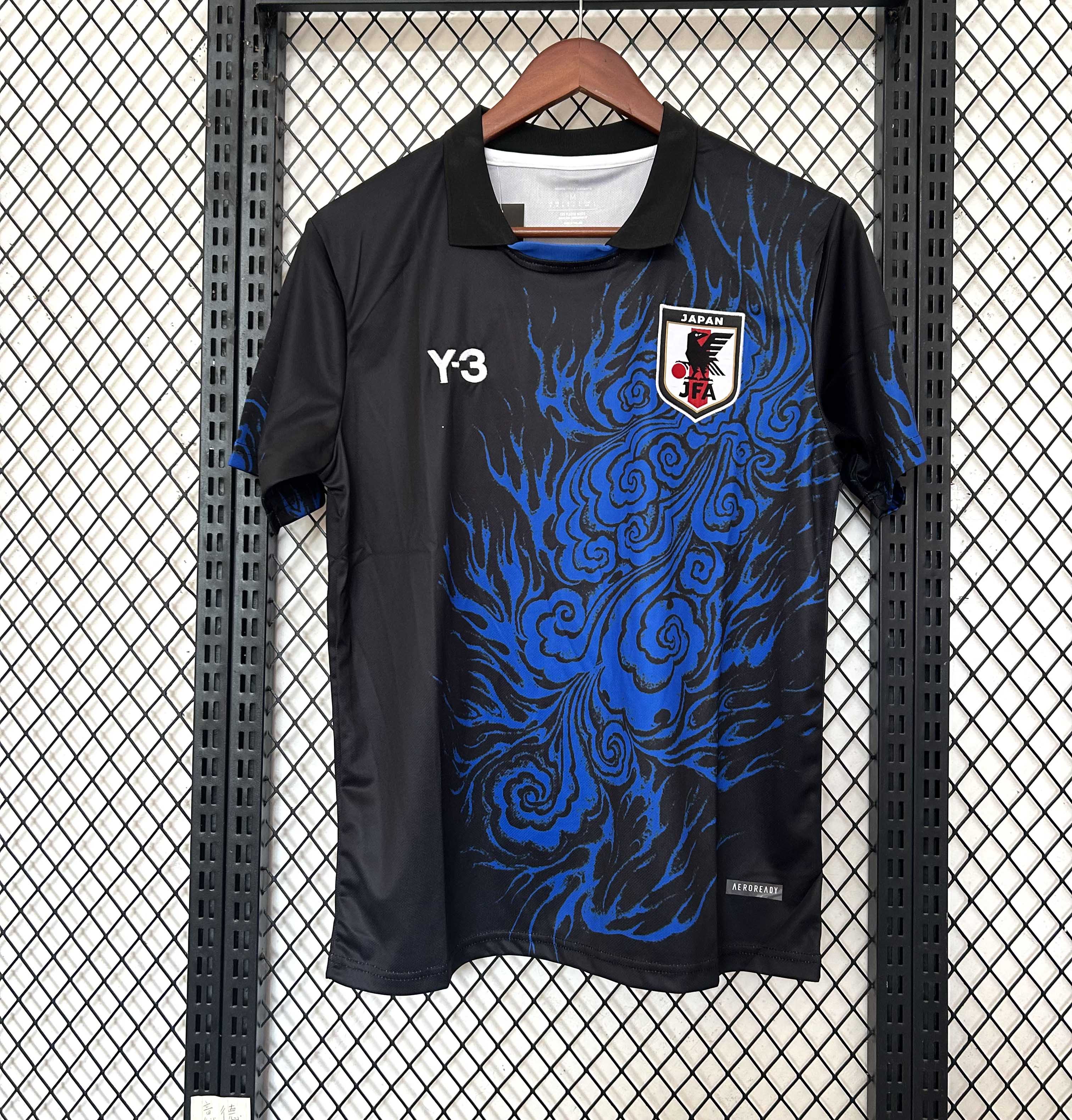 2025/2026 Japan Y-3 Special Edition Black and blue Football Jersey 1:1 Thai Quality