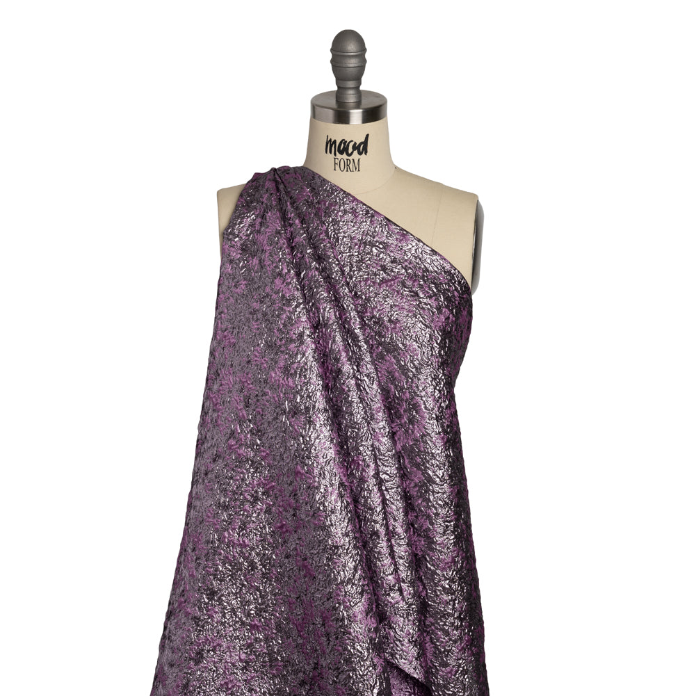 Metallic Luxury Brocade - Purple Abstract - Joann Fabrics