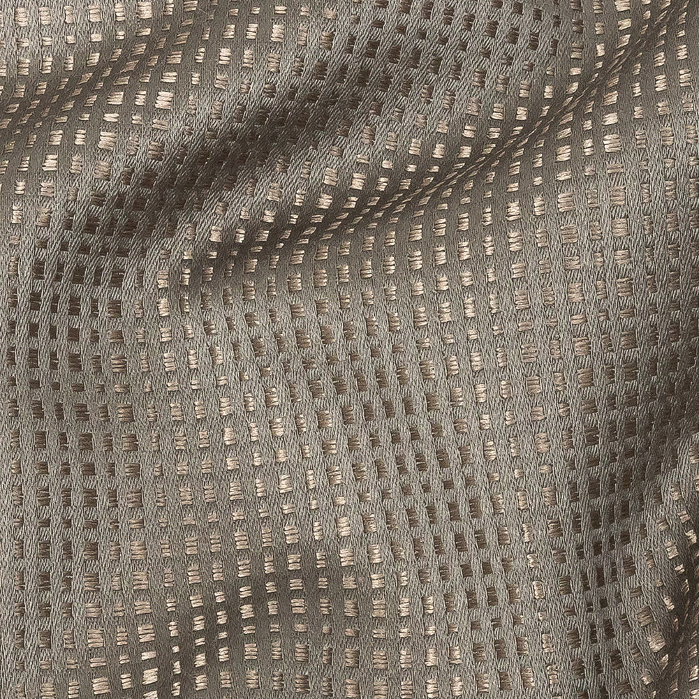 Satin-Faced Jacquard - Mole Little Squares - British Imported - Joann Fabrics