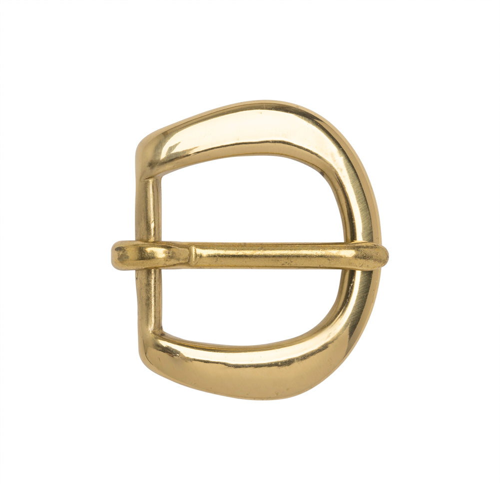Polished Gold Rounded Metal Buckle - 2