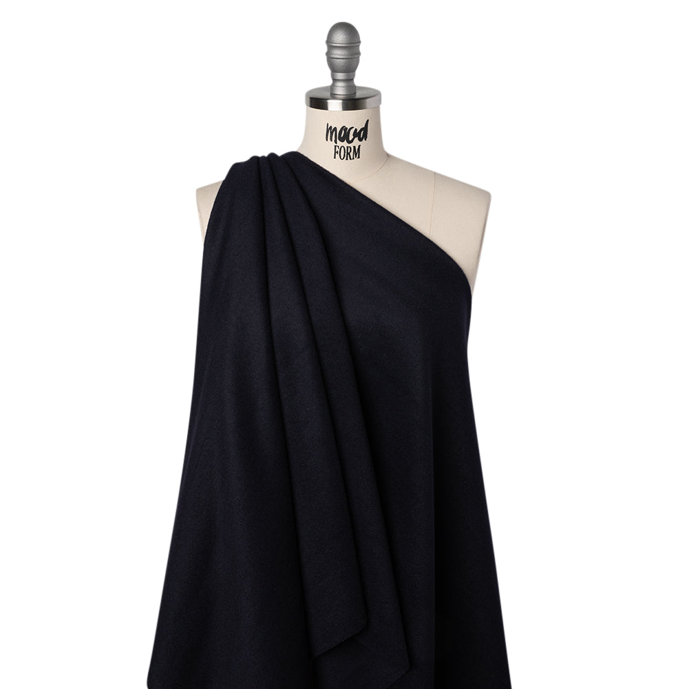 Brushed Wool Blend Coating - Midnight Navy - Deadstock - Joann Fabrics