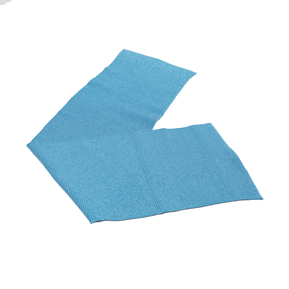 Victory Blue Sparkle Rib Knit Trim - 7