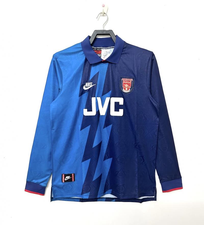 1995-1996 Retro Long Sleeve Arsenal Away Football Shirt 1:1 Thai Quality