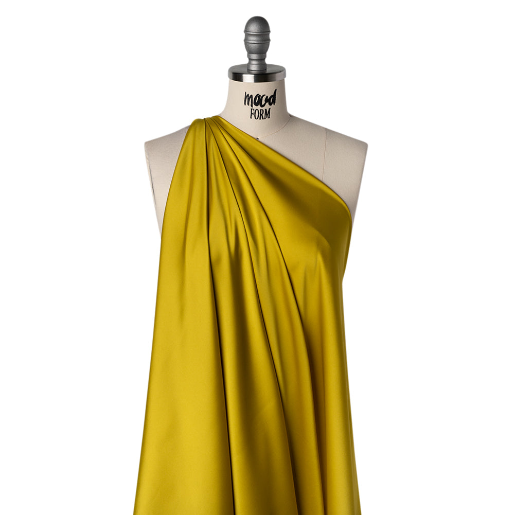 Stretch Polyester Charmeuse - Citron Yellow - Designer Deadstock - Joann Fabrics