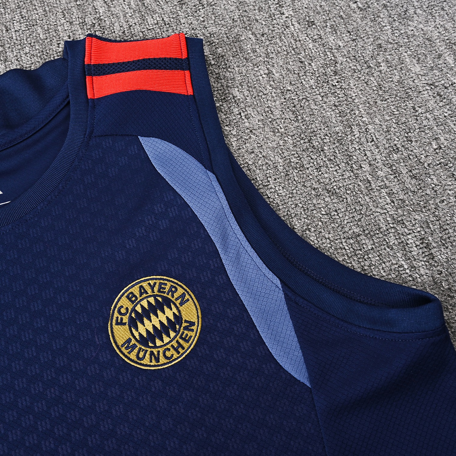 Bayern Munich 26-27 Vest Training Set - Deep Blue Vest and Shorts - UnitedFutballJersey