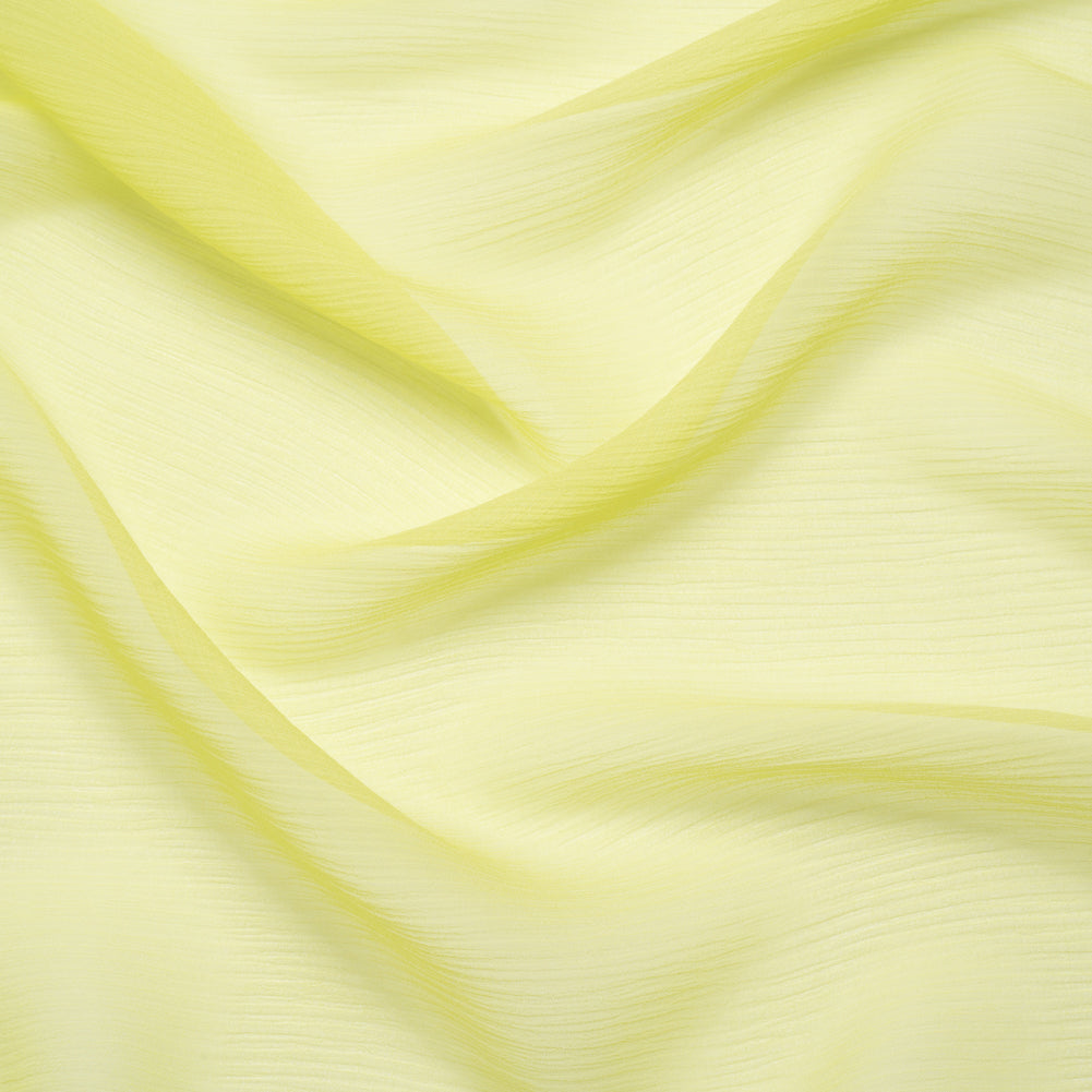 Crinkled Silk Chiffon - Sunny Lime - Premium Collection - Joann Fabrics