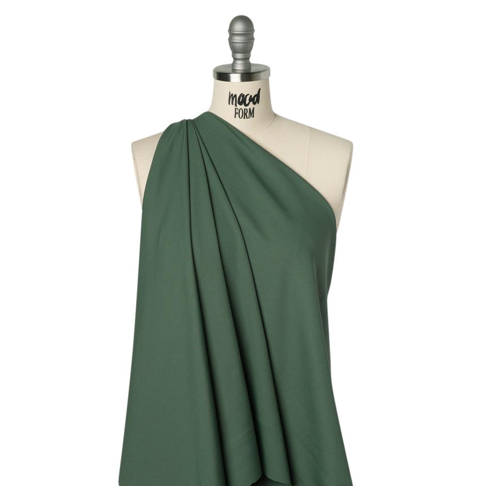 Stretch Recycled Polyester 1x1 Rib Knit - Mineral Green - Deadstock - Joann Fabrics