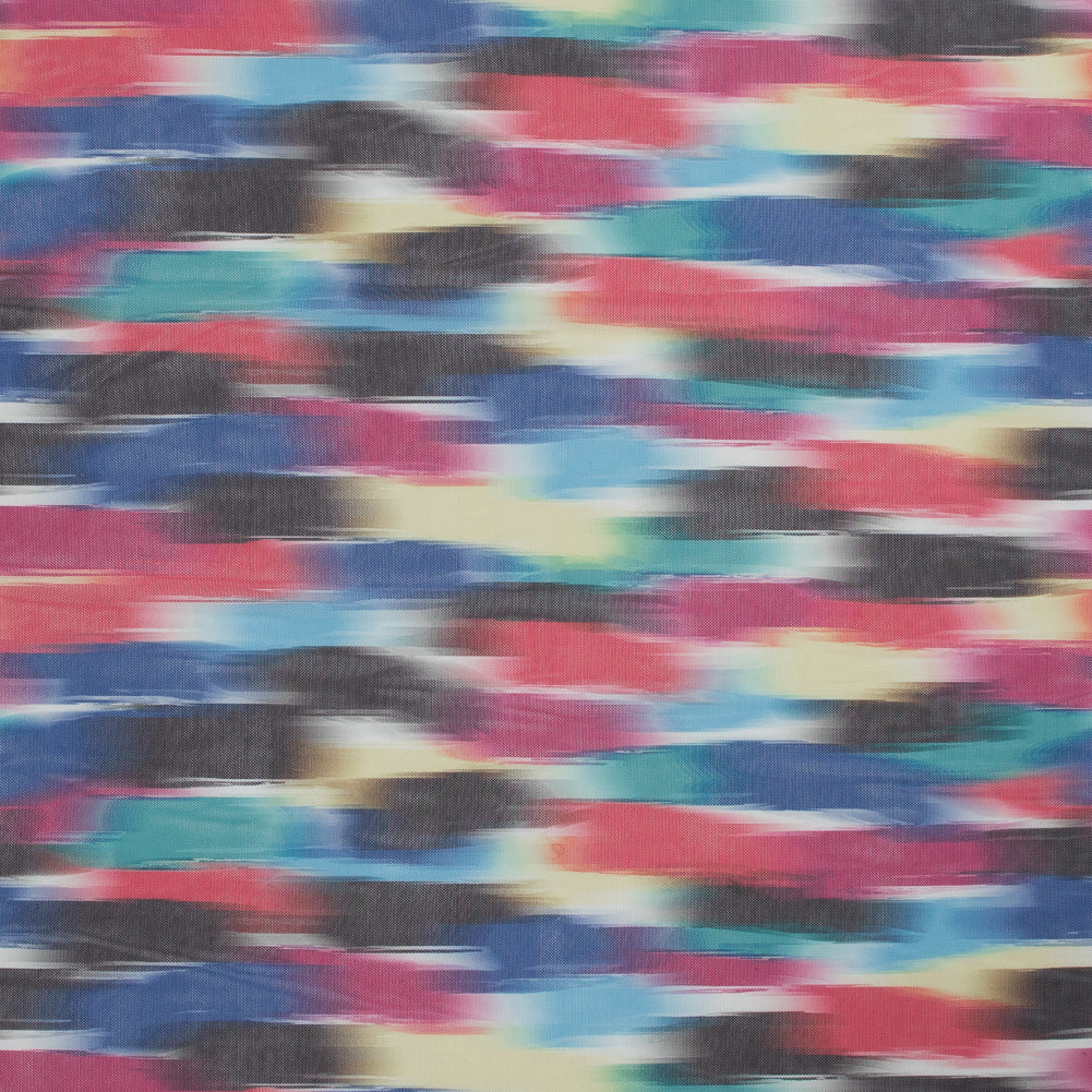 Multicolor Abstract Printed Stretch Mesh - Joann Fabrics