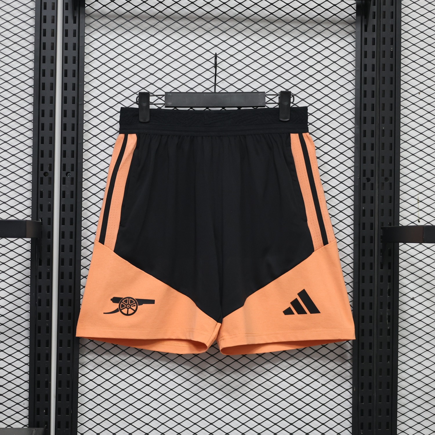 Arsenal 26-27 Black Orange Shorts - Player Version - UnitedFutballJersey