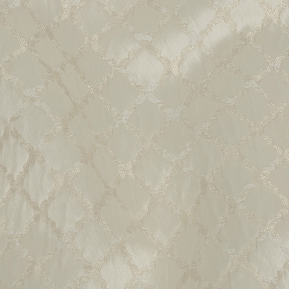 Drapery Jacquard - Ivory Moroccan Quatrefoil - British Imported - Joann Fabrics