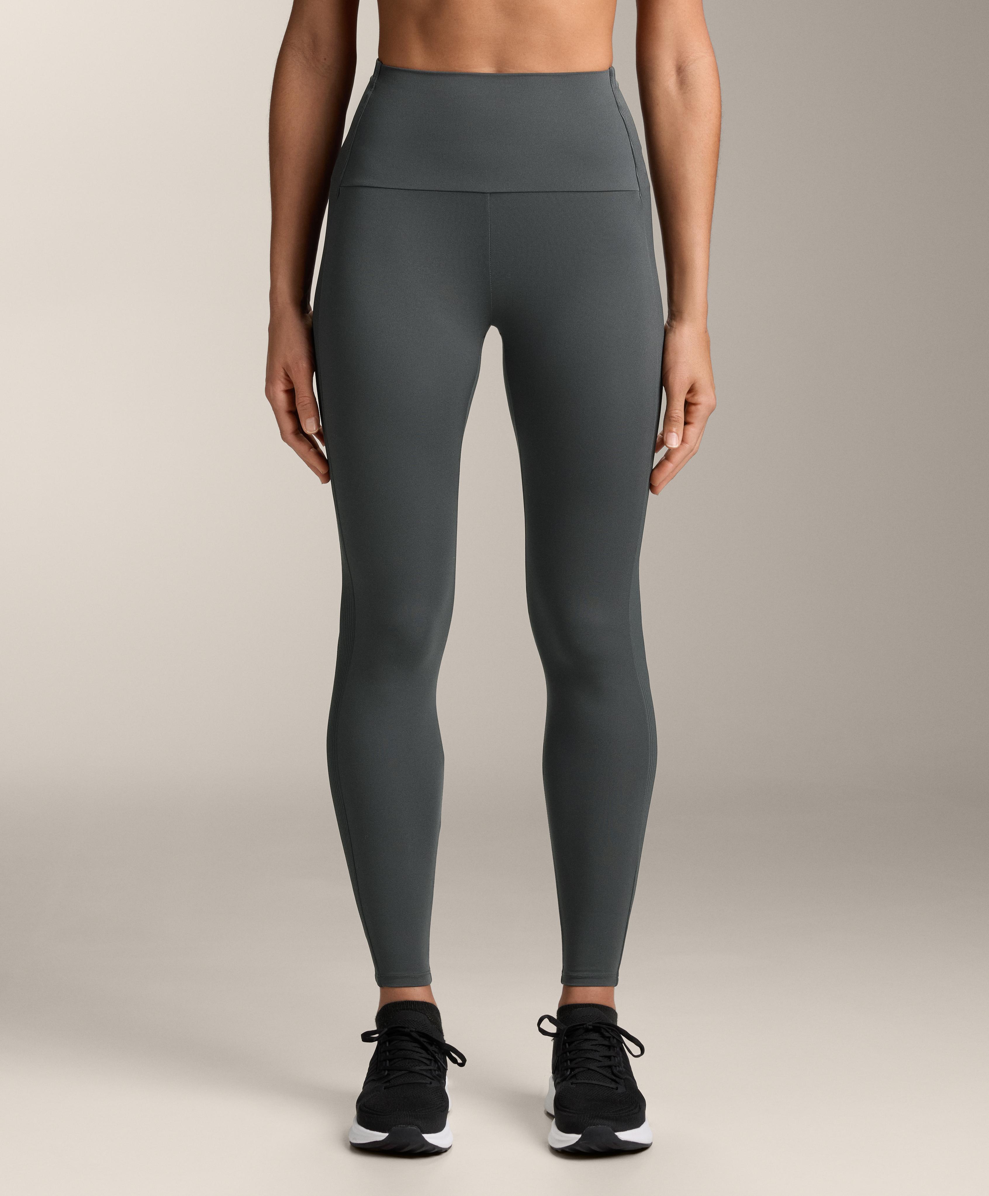 Comfortlux high-rise rib ankle-length leggings