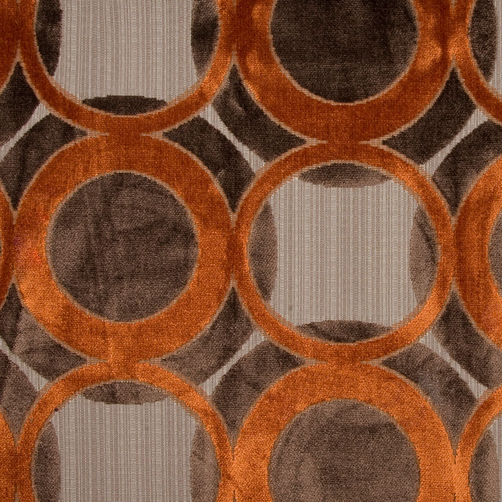 Chocolate/Pumpkin Geometric Chenille - Joann Fabrics
