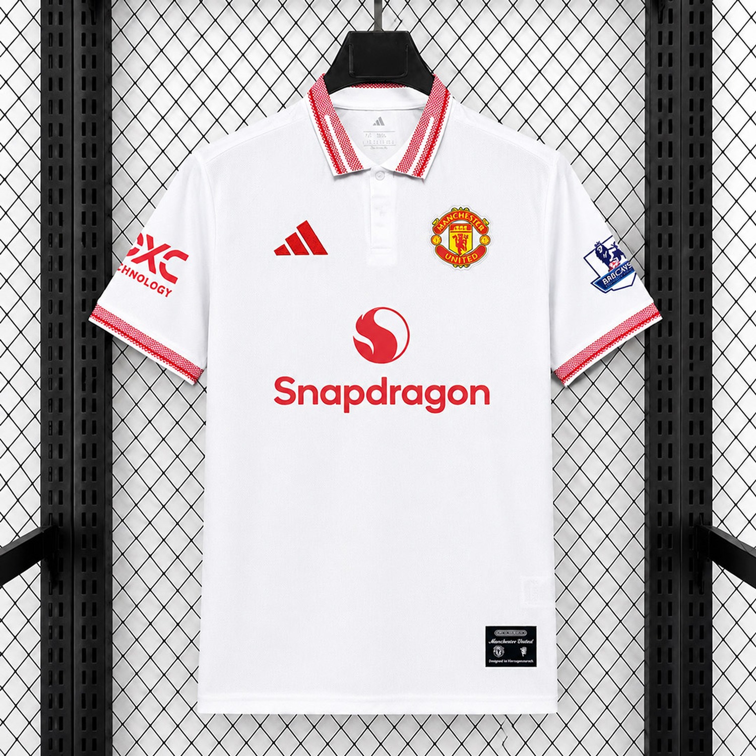 Manchester United 26-27 White Polo Jersey - Fans Version - UnitedFutballJersey