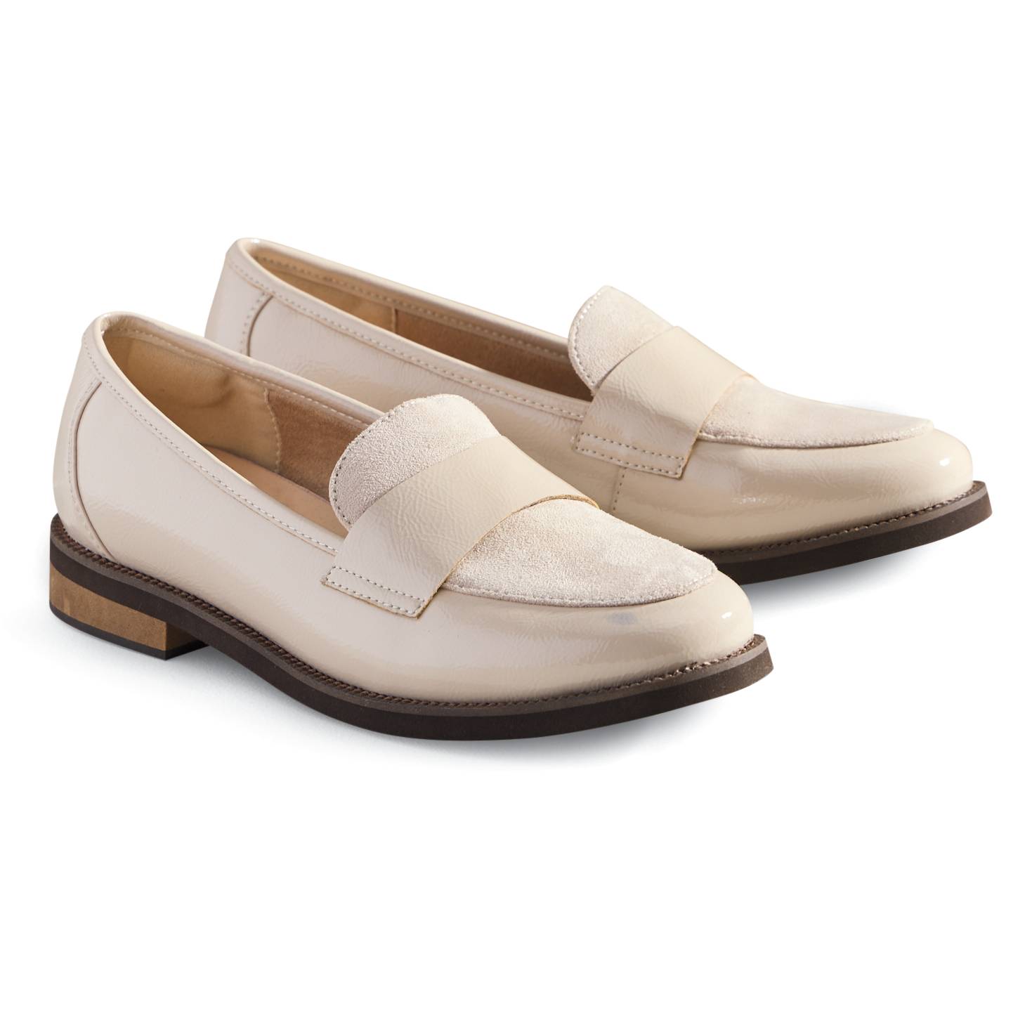Spring Step® Patent Loafers, Vegan Leather/Suede - Northstyle Catalog