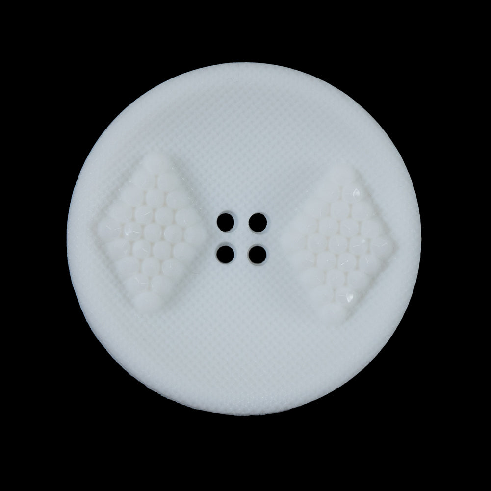 White Raised Textured 4-Hole Button - 44L/28mm - Joann Fabrics
