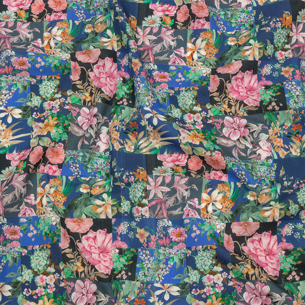 Mood Exclusive Blooming the Grid Cotton Poplin - Joann Fabrics