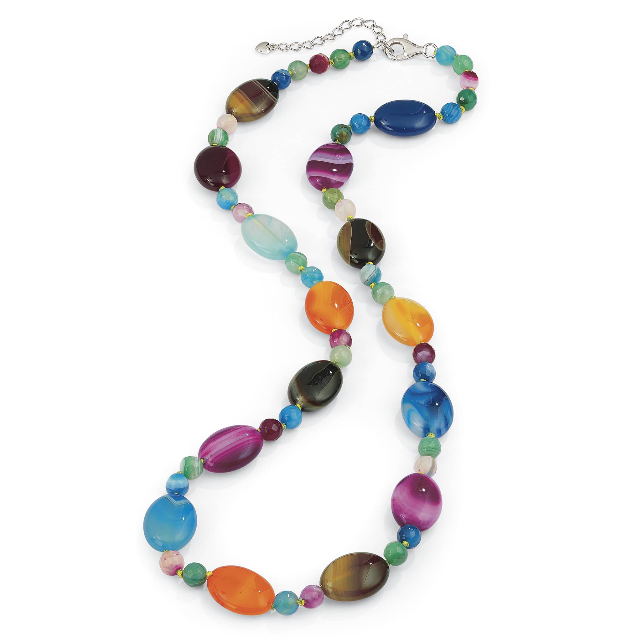 Colorful Genuine Agate Necklace - Northstyle Catalog