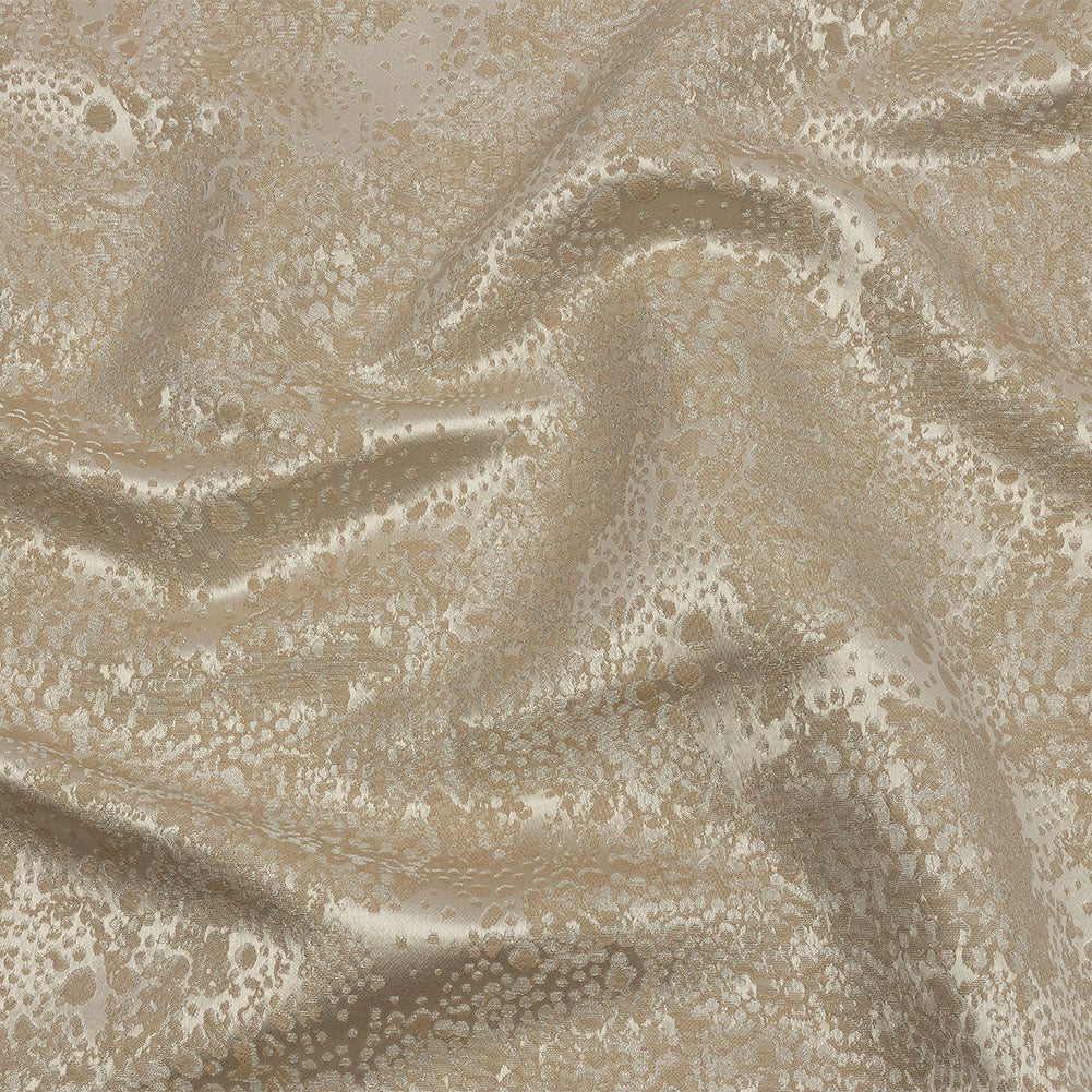 Metallic Drapery Jacquard - Sandstone Pebbly Spots - British Imported - Joann Fabrics