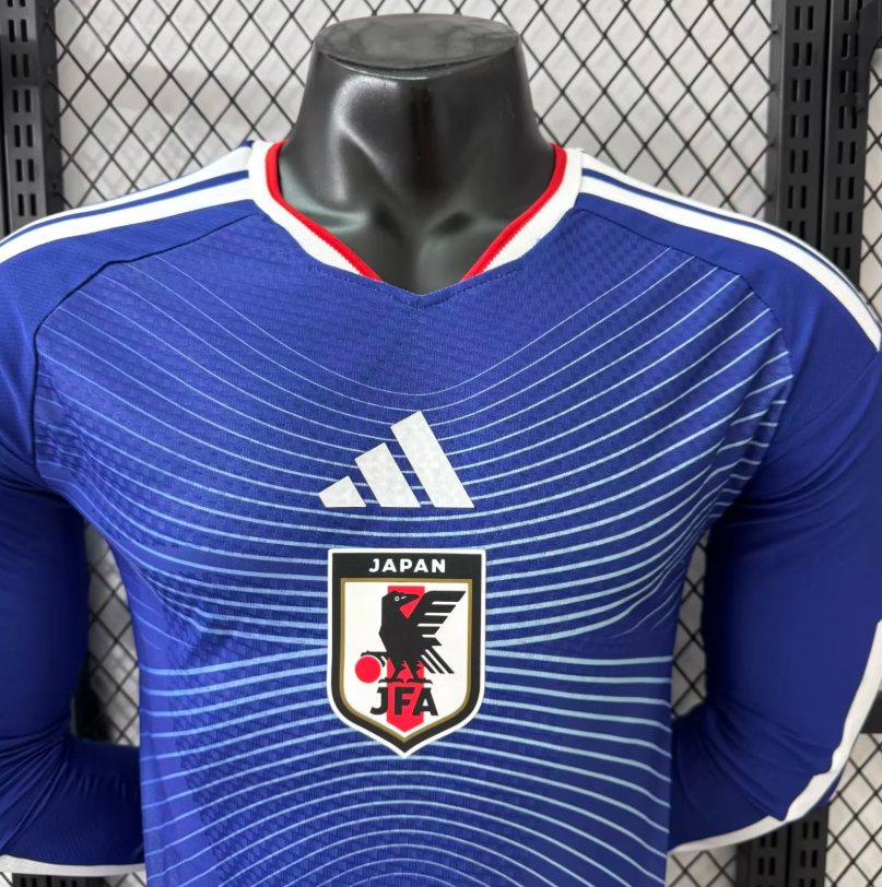 2026 Long Sleeve Player Version Japan Home Football Jersey 1:1 Thai Quality