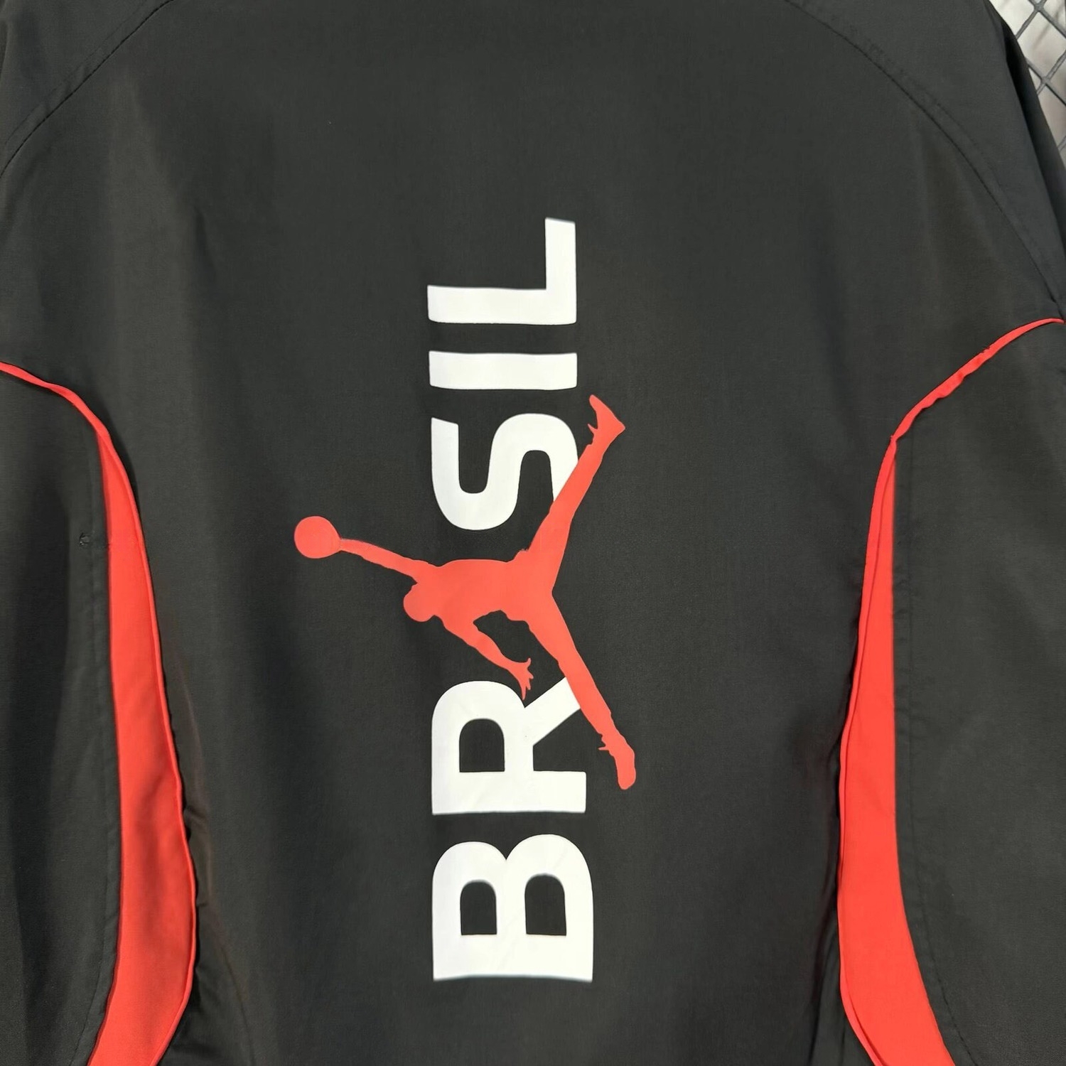 Brazil 2026 Black Red Anthem Windbreaker - UnitedFutballJersey