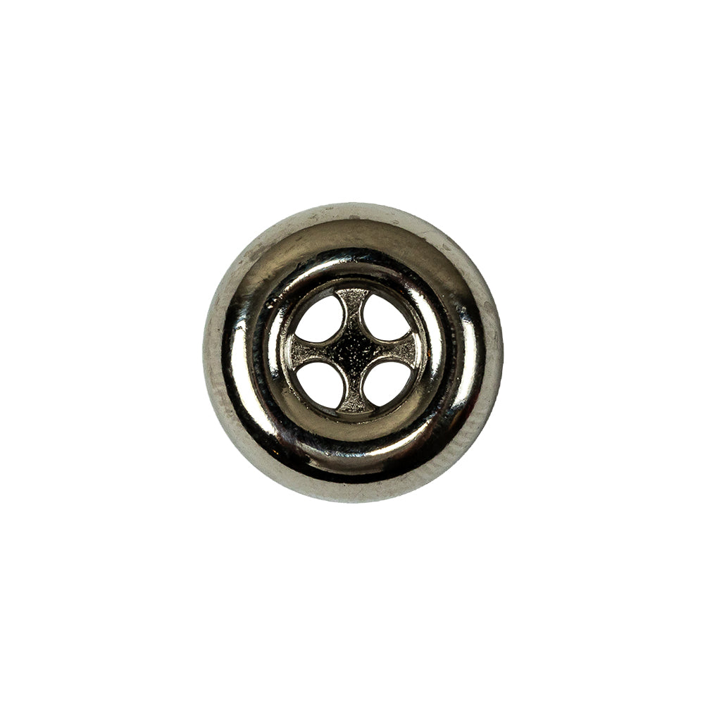 Italian Nickel 4-Hole Deepwell Metal Button - 28L/18mm - Joann Fabrics