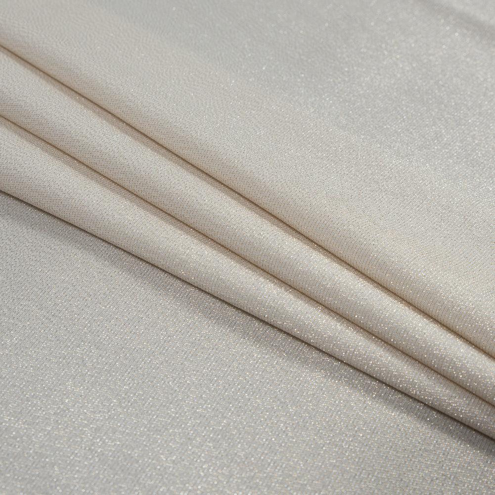 Brittani Metallic Gold and Off-White Stretch Two-Tone Satin - Joann Fabrics