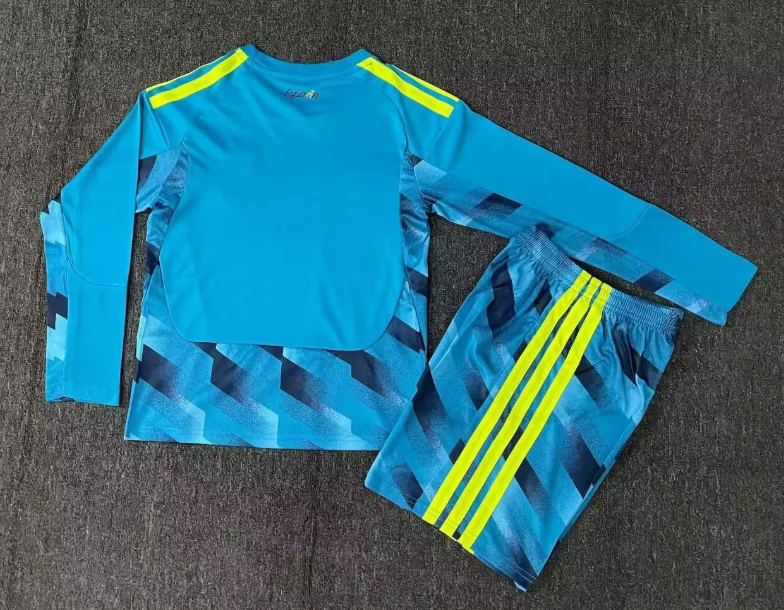 2026 Long Sleeve Spain Goalkeeper Football Shirt 1:1 Thai Quality Kids Size