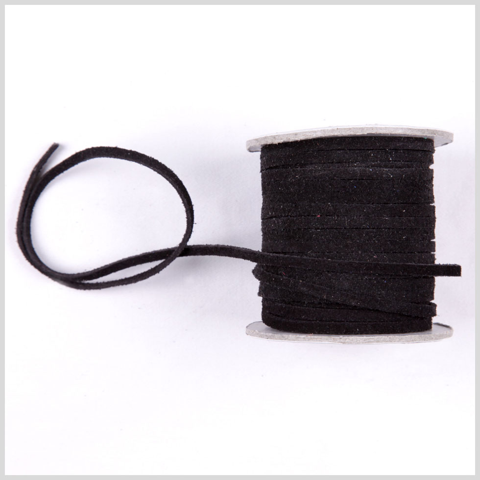 Black Suede Cord - 3 x 1.5 mm - Joann Fabrics