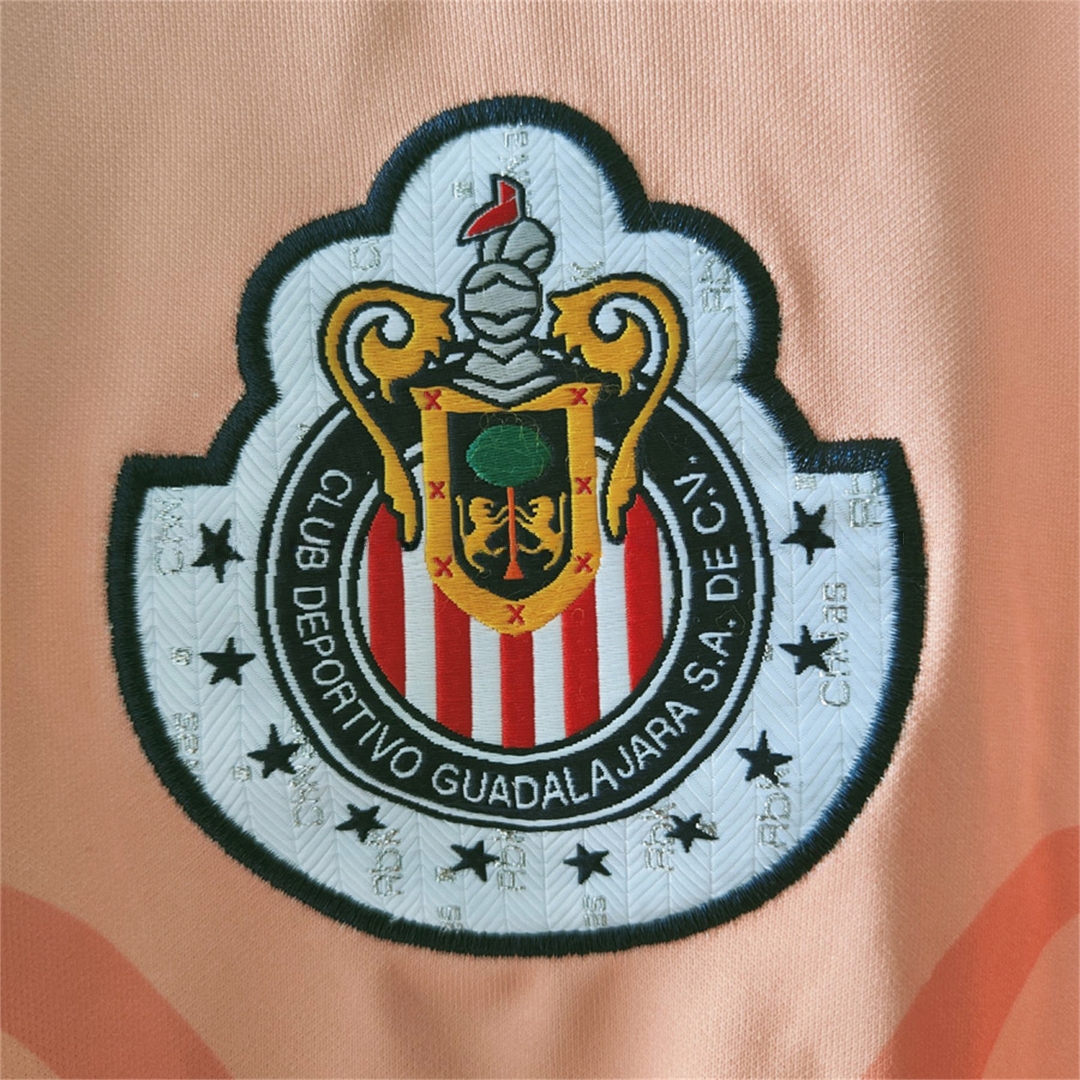 Retro Chivas de Guadalajara 2006-07 Pink Goalkeeper Long Sleeves Jersey - UnitedFutballJersey