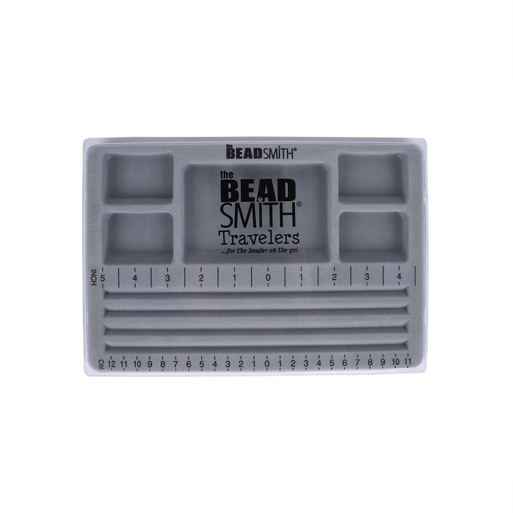 Mini 3 Channel Bead Board With Lid - 7.75