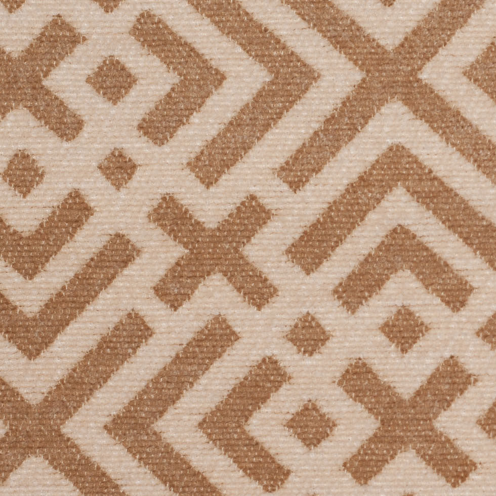 Tannin and Eggnog Geometric Acrylic-Polyester-Viscose Chenille - Joann Fabrics