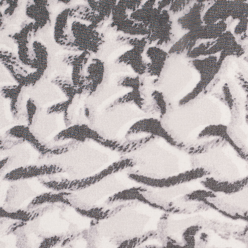 Black/Silver Animalistic Polyester Chiffon Panel - Joann Fabrics