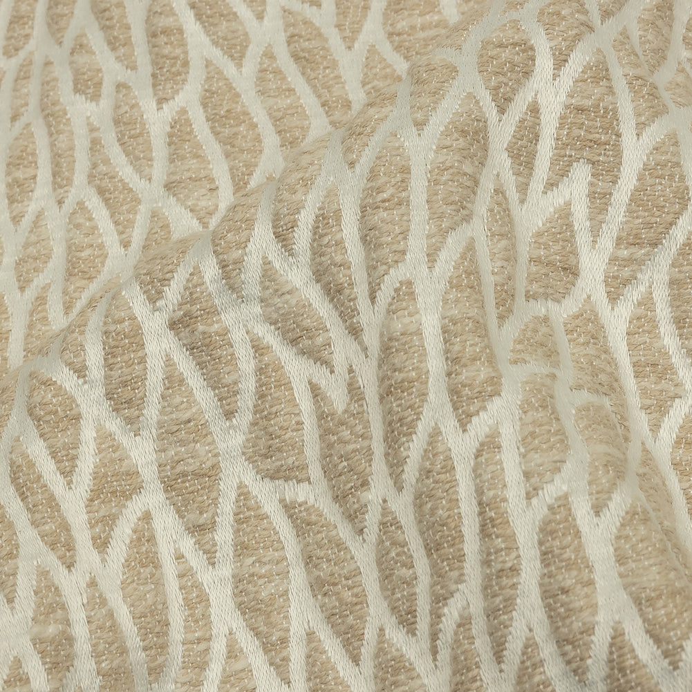 Recycled Polyester Drapery Jacquard - Champagne Stepping Stones - British Imported - Joann Fabrics