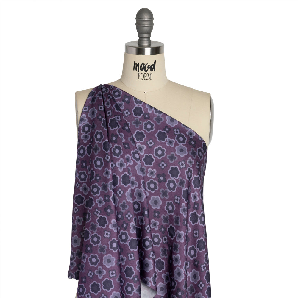 Mood Exclusive Purple Daisy Train Rayon Challis - Joann Fabrics