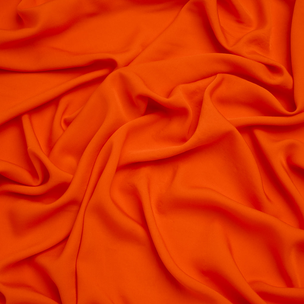 Rayon Twill - Bright Orange - Designer Deadstock - Joann Fabrics
