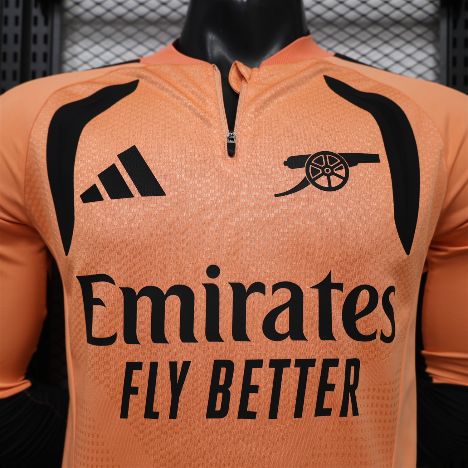 Arsenal 26-27 Orange Long Sleeves Training Jersey - Player Version - UnitedFutballJersey