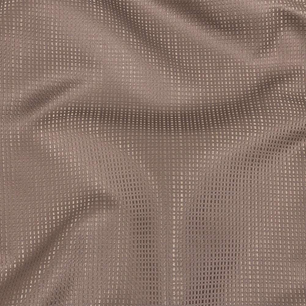 Satin-Faced Jacquard - Heather Little Squares - British Imported - Joann Fabrics