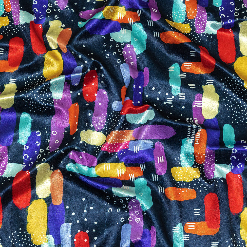 Mood Exclusive Ten Pin Triumph Polyester Velour - Joann Fabrics