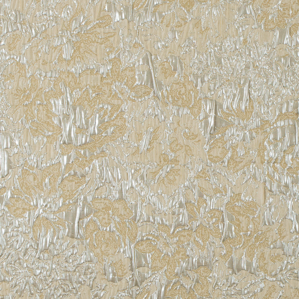 Metallic Silver and Sea Mist Abstract Floral Brocade/Jacquard - Joann Fabrics