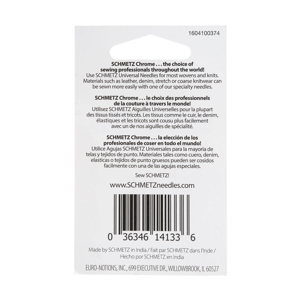 Schmetz Chrome Universal Machine Needles - 80/12 - 10 ct - Joann Fabrics