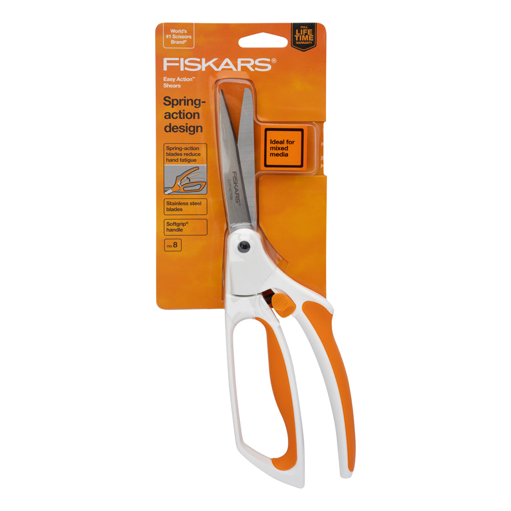 Soft Touch Spring Action Fabric Scissors by Fiskars - 8