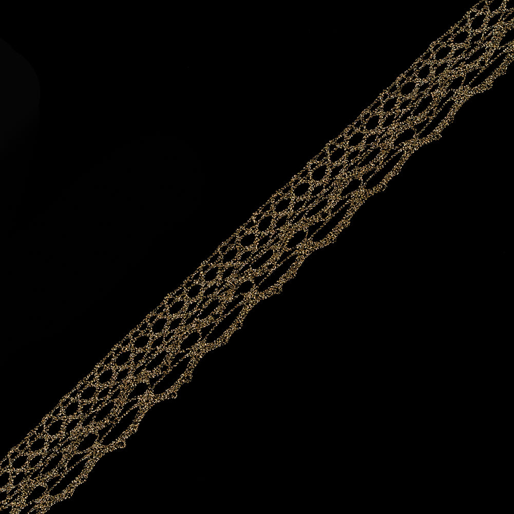 Metallic Gold Crochet Trim - 1