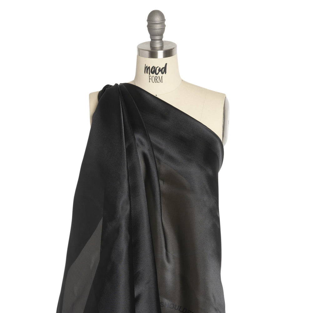 Satin-Faced Polyester Organza - Black - Ardea Collection by Mood - Joann Fabrics
