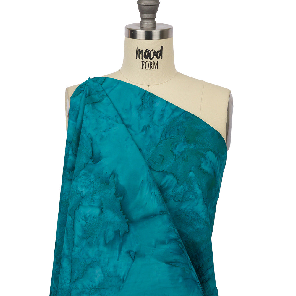 Island Batiks Foundation Basics Teal Abstract Quilting Cotton - Joann Fabrics