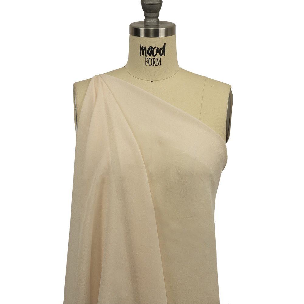 Famous Australian Designer Cream Peach Viscose Georgette - Joann Fabrics